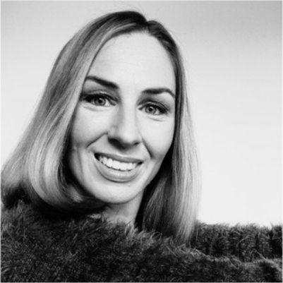 Headshot of Annick OBrien, greyscale