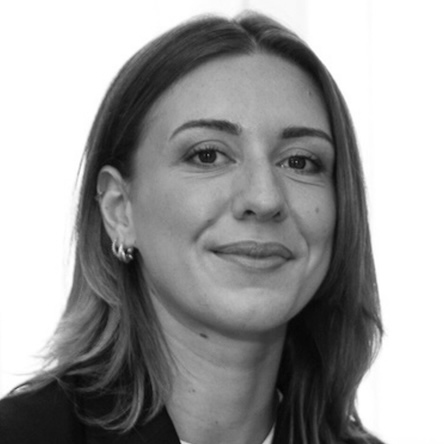 Evane Alexandre's headshot, greyscale